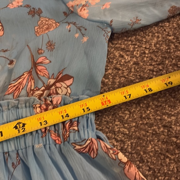 Versona Blue Floral Dress - Picture 7 of 9